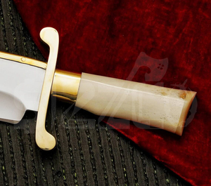 OEM Wholesale 17" Factory Made Cheap Low Price Handmade D2 Steel Camel <b>Bone</b> Brass <b>Handle</b> Hunting Camping <b>Knife</b> Ideal Gift - Product Image 4