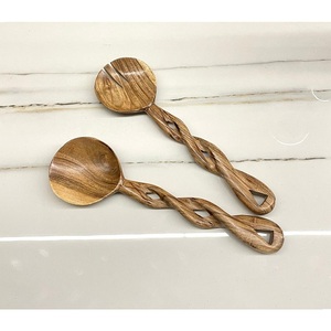 Latest Design Wooden <b>Salad</b> Server Ser Creative Design Twisted Handle <b>Salad</b> Spoon Set Utensils Kitchenware <b>Salad</b> <b>Tools</b> Serve ware - Product Image 1