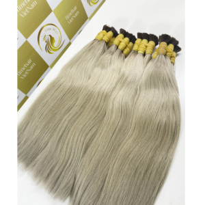 Extensiones de Cabello Humano Ruso Remy Virgen Genius Weft Super Double Drawn de 50g, Ondulado Profundo, Hechas a Mano - Product Image 5