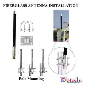 Eteily 865MHz 18dBi Fiberglass Antenna With N Male St. Connector for Long Range outdoor and Harsh <b>Environment</b> - Product Image 4