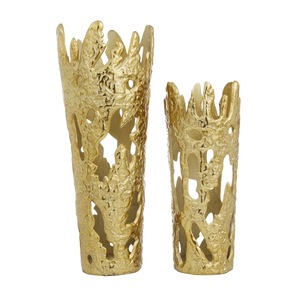 Vase décoratif de table en métal de style moderne, porte-fleurs sophistiqué pour la maison et les espaces de bureau - Product Image 4