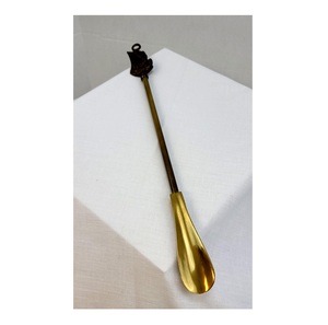 Durable Brass <b>Shoe</b> Horn Long Length Easy Handling Suitable For All Types Of <b>Shoes</b> And Boots Wearing - Product Image 2
