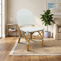 Nouvelle Chaise de Salle à Manger Moderne Minimaliste Faite à la Main en Bois Tressé Artisanal Style Bistro Français Décoration Intérieure Haut de Gamme
