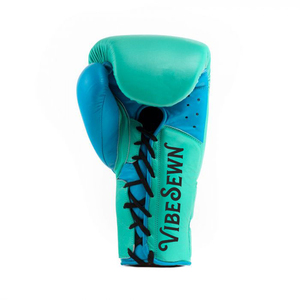 Gants de boxe Vibe Sewn Sanda 16oz en cuir PU avec fermeture auto-agrippante, respirants, équipement d'entraînement pour adultes unisexe, design de logo personnalisé - Product Image 3