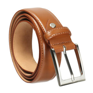 Ceinture décontractée pour homme en cuir de vachette réglable avec boucle ardillon tête de mort, ceinture personnalisée en cuir PU avec émail métallique de RAHRAJ ENTERPRISES - Product Image 1
