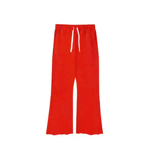 New <b>Wholesale</b> Price Men's Custom Color Block Print Flare <b>Sweatpants</b> 100% Cotton High Quality Elastic Waist Men's <b>Flared</b> Trousers - Product Image 6