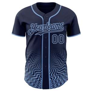 Maillot de baseball à marque privée, vêtements de sport professionnels, polyester 160 GSM, logo personnalisé, nom et numéro de l'équipe, idéal pour l'été - Product Image 2