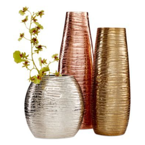 Contemporary Modern Eco-Friendly Luxury Aluminium Handmade Floor <b>Vase</b> <b>Gold</b> Finish Customizable Indoor Living Room Office Wedding - Product Image 6