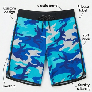 Shorts de Baño para Hombre, Estampado de Camuflaje, Secado Rápido, Cintura con Cordón Ajustable, Casuales - Product Image 6