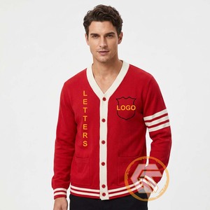Cardigan personnalisé en acrylique à col en V brodé, haute qualité, pour fraternité grecque Psi, homme, hiver, séchage rapide, respirant - Product Image 4