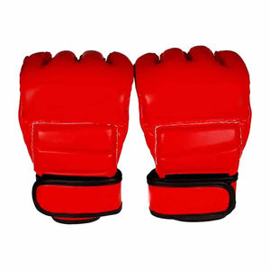 Gants de MMA les plus vendus, haute qualité, personnalisés, demi-doigts, en cuir respirant, anti-humidité, avec fermeture à lacets pour l'entraînement - Product Image 3