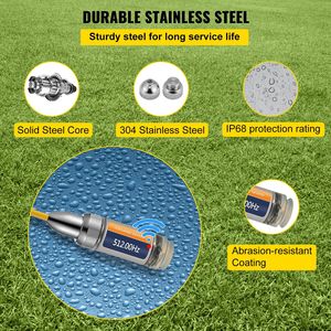 Sonda de 512 Hz con conectores de 8/5'' y 1/4-20'', localizador de drenajes rígido, transmisor plateado para detección y localización de tuberías pequeñas de alcantarillado - Product Image 6