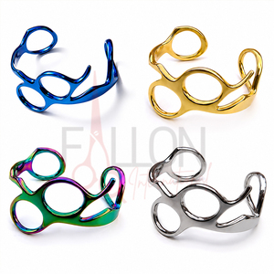 Blue Rhinestone Stainless Steel Barber <b>Shear</b> Holder Wristband Reusable Salon Scissor Grip Hairdressing <b>Tool</b> - Product Image 2