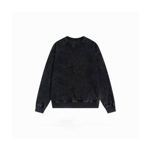 Sudadera de Felpa Gruesa 100% Algodón para Hombre, Moderna y Cómoda, Diseño Casual Teñido Liso para Gimnasio y Actividades Invernales - Product Image 3