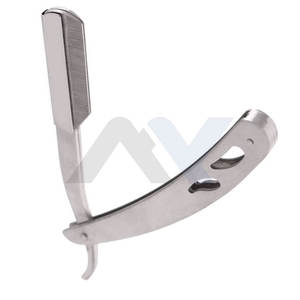 Rasoir droit en acier inoxydable de qualité supérieure pour hommes, idéal pour salon, barbier et usage domestique, marque privée Razor Factory - Product Image 2