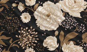 Tissu en popeline de coton biologique respirant, ignifuge, imprimé roses, motif vintage pour jupes, literie, vêtements, décoration intérieure - Product Image 4