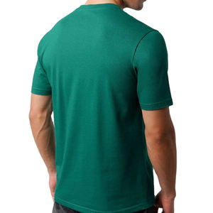 เสื้อยืดเฮนลีย์แขนสั้นผ้าฝ้าย 100% ระบายอากาศได้ดี พิมพ์ลายโลโก้ด้วยเทคนิคซิลค์สกรีน ทรงหลวมใส่สบายสำหรับผู้ชาย น้ำหนัก 180 กรัม - Product Image 2