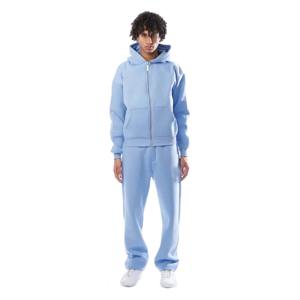 Ensemble de survêtement décontracté d'hiver avec logo personnalisé pour hommes et femmes, vêtements de sport, tenue de jogging, 100% coton respirant en molleton, vente en gros - Product Image 6