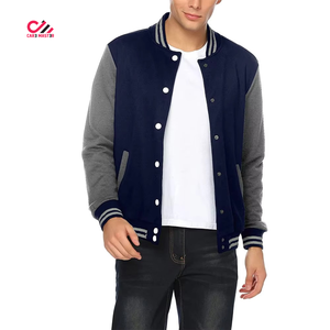 Latest Design New Arrival Wool Varsity Letterman <b>Jacket</b> <b>Leather</b> Sleeves Varsity <b>Jacket</b> for Men Vintage Style Top Quality - Product Image 2