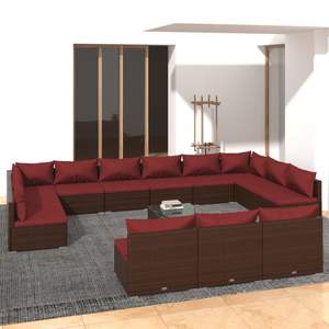 Ensemble de salon de jardin Cinnamon Red en couleur marron - Product Image 1