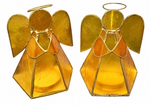 Portavelas de Concha de Capiz con Marco Dorado, Ligero, Decoración Religiosa Filipina para el Hogar, Regalo de Recuerdo para Navidad y Bodas, Resistente al Calor - Product Image 6