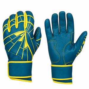 Gants de frappeur de baseball en cuir de mouton personnalisables OEM, couleur et logo sur mesure, design professionnel, respirants, légers, protection du poignet - Product Image 4