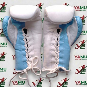 Guantes de Boxeo Profesionales de Cuero Genuino con Cordones y Logotipo Personalizado al por Mayor para Entrenamiento y Sparring al Aire Libre, Tamaños Personalizados de 8oz/16oz - Product Image 6