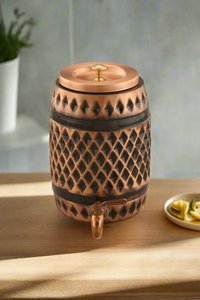 Distributeur d'eau en cuivre artisanal de qualité supérieure Unicorn Handicrafts avec robinet, moderne et écologique, pour la maison et le bureau - Product Image 3