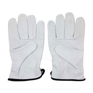 Guantes de Seguridad de Cuero Vacuno con Palma Reforzada y Ajuste Seguro, Ideales para Soldadura y Aplicaciones Industriales - Product Image 4