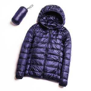 Plain Dyed Customized Women's Knitted Canvas Puffer <b>Jacket</b> High Quality Breathable <b>Waterproof</b> Cotton Polyester Plus Size <b>Winter</b> - Product Image 6