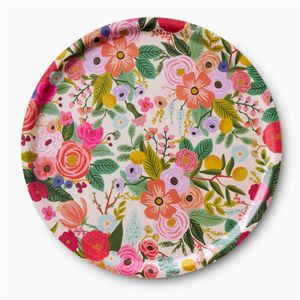 Plateau de service décoratif en émail à imprimé animalier coloré de luxe, plat rond en métal pour aliments, ustensiles de cuisine à motif de feuilles tropicales, vente en gros - Product Image 3