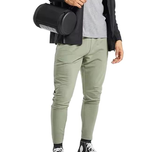 Pantalon de jogging droit taille haute pour homme, 100 % coton, écologique, séchage rapide, respirant, décontracté, avec cordon de serrage - Product Image 3