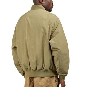 Gran oferta, chaqueta Bomber bordada de invierno, estilo personalizado, chaqueta Bomber de nailon con forro de satén de secado rápido para hombre, chaqueta Bomber de Color sólido con cuello levantado - Product Image 2