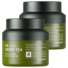 Tony Moly Chok Chok Crema Idratante al Tè Verde 100ml Confezione da 2 in Flacone - Product Image 1