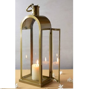 Lanternes en métal élégantes pour la décoration de fête de mariage, style classique, porte-lanterne décoratif pour la maison - Product Image 2