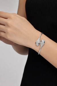 Brazalete de Piedra Moissanita y Piedra Sintética en Plata de Ley 92.5 KLSB-20832 - Product Image 5