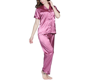 ชุดนอนผู้หญิง 2 ชิ้น แขนสั้น ผ้าฝ้าย 100% ระบายอากาศ แห้งเร็ว นุ่มสบาย ใส่สบาย เหมาะสำหรับฤดูร้อน - Product Image 5