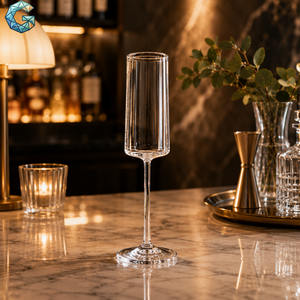 Elegant Long Stem Heat Resistant <b>Glass</b> Candle Holder Handmade Clear <b>Glass</b> Pillar Shape for Wedding Centerpieces & Home Decor - Product Image 4