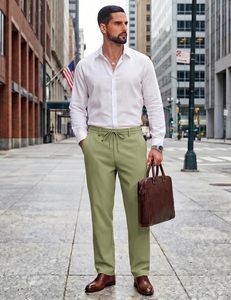 High Quality <b>Men</b> Cotton Pajama <b>Pants</b> Eco-Friendly Quick Dry Breathable Soft Stretch <b>Lounge</b> Bottoms Comfortable Homewear - Product Image 3