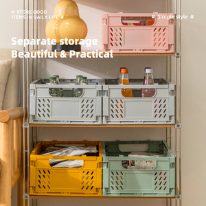 Cesta Plegable de Plástico Rectangular Grande, Ecológica y Segura para Bebés, con Asas, para un Almacenamiento Conveniente, Disponible en Stock, Directo de Fábrica - Product Image 4