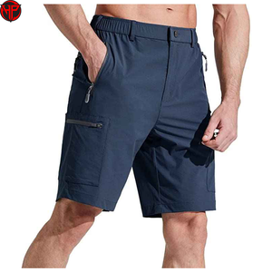 Pantalones Cortos Cargo para Hombre, de Secado Rápido, Impermeables, Transpirables, con Múltiples Bolsillos, Cintura con Cordón Ajustable, para Senderismo y Uso Casual - Product Image 1