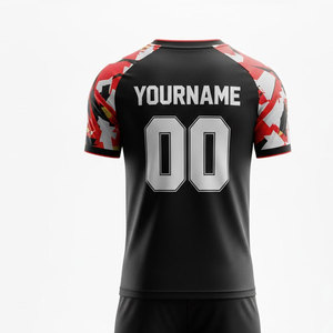 Soccer Jersey And Shorts Set Custom Team Uniform Breathable Quick Dry Fabric Professional Training Match Wear - Product Image 5