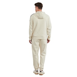 Conjunto deportivo informal para hombre con cremallera, elegante conjunto de jogger con tela suave para uso diario y entrenamiento físico. - Product Image 5