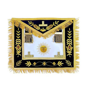 Delantal Masónico Blanco Lavable de Tela para Maestro Masón, Regalia de la Gran Logia, Delantales Masónicos - Product Image 2