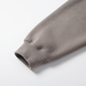 Sweat-shirt à capuche surdimensionné pour homme en molleton épais avec poche kangourou, poignets côtelés, en polyester/coton, poids du tissu 320g - Product Image 4
