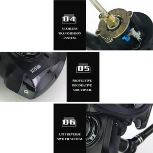 Gran oferta 8 kg Max <span class=keywords><strong>Drag</strong></span> 5 + 1 rodamiento carrete de pesca serie 1000/7000 CNC brazo robótico 5,5: 1 carretes de pesca 4,7: 1 para carrete giratorio - Product Image 5