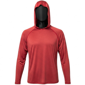Sweat à capuche de pêche pour homme, léger, respirant, UPF50+, anti-UV, séchage rapide, logo personnalisé, vente en gros, vêtements de pêche OEM - Product Image 1