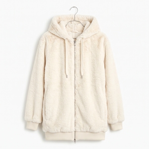 <b>Women's</b> Winter Faux Fur Pullover Hoodie Fluffy Luxurious Casual Warm <b>Sweater</b> OEM ODM Wholesale Factory Custom Logo - Product Image 3
