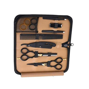 Ensemble complet d'outils de barbier en acier inoxydable avec lames affûtées pour salon de coiffure, toilettage à domicile, usage professionnel - Product Image 4