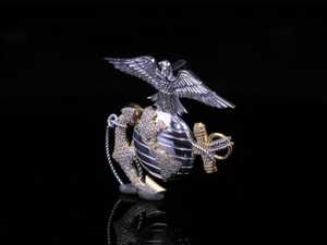 Pendentif Breloque Globe Aigle en Moissanite VVS1 pour Hip Hop, Bijoux Fins en Argent 925, Pendentifs et Breloques - Product Image 3